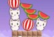 Katzen und Wassermelonen